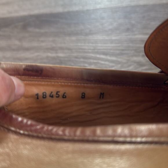 Magnanni Rafa II Apron Men’s Toe Bit Brown Loafers 8M Leather Dress Shoes Office - Picture 10 of 10